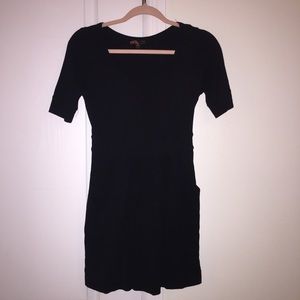 Black Mini Dress w/pockets